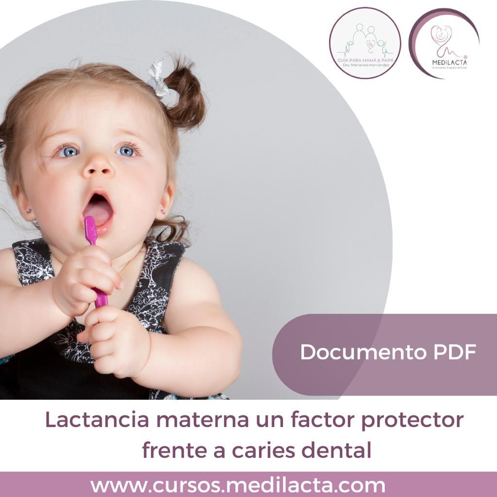 Este es un estudio realizado por la Universidad Autonoma de Taumalipas que demuestra que la leche materna no solo no produce caries, sino que aporta una función protectora frente a ellas